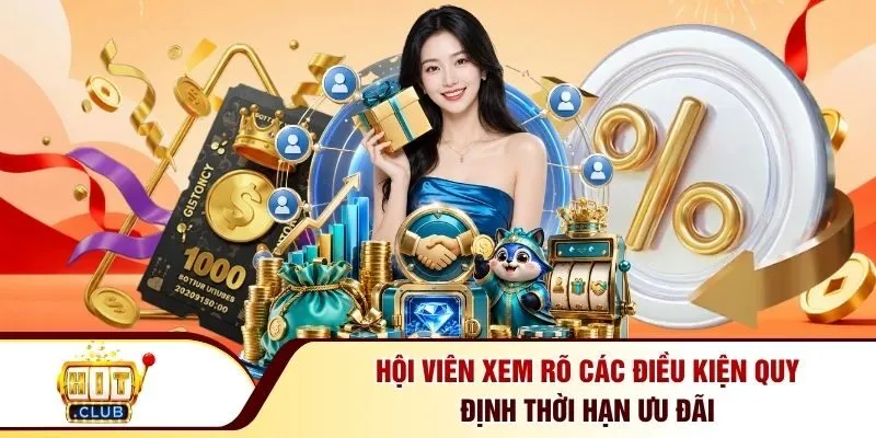 Hội viên xem rõ các điều kiện quy định thời hạn ưu đãi